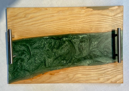 Ash and Emerald Green Charcuterie Board