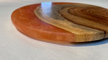 Load image into Gallery viewer, Oval Cherry Burl and Tangerine Charcuterie Board
