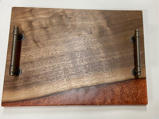 Copper and Walnut Charcuterie Board, small