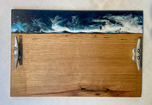 Load image into Gallery viewer, Oak and Waves Serving Tray #2
