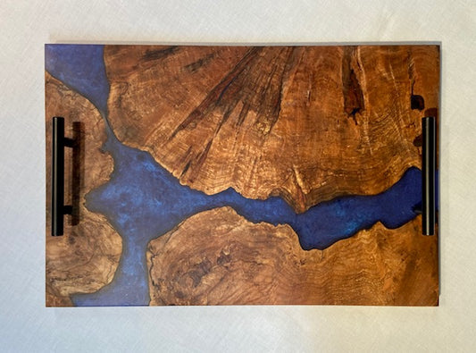 Maple Burl and "Burple" Serving Tray