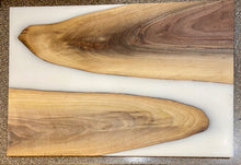 Load image into Gallery viewer, XL Walnut and White Serving Tray and Charcuterie Board
