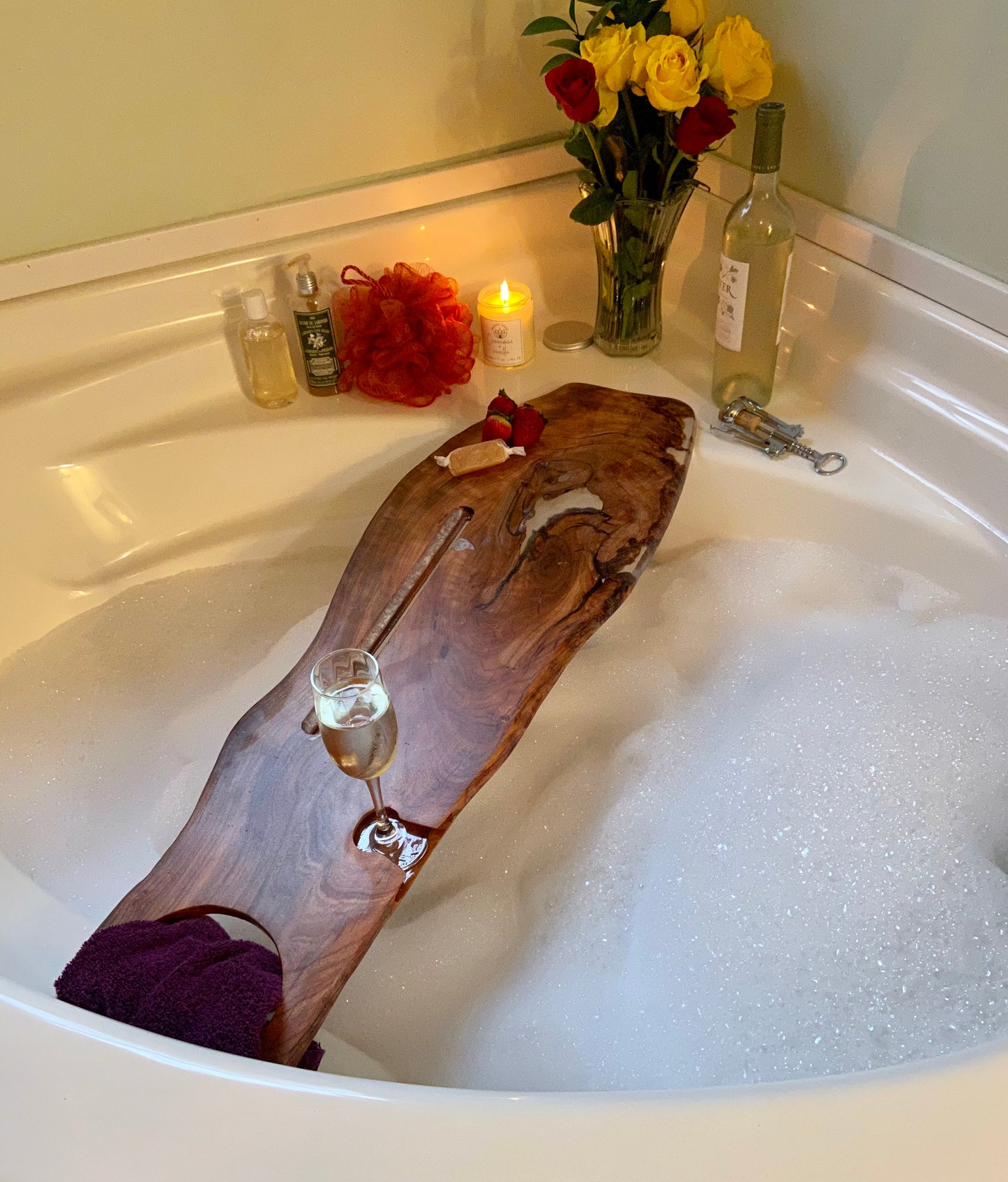 XL Live-Edge Bath Board