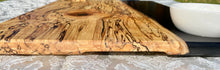 Load image into Gallery viewer, Charcuterie board 14”x20” spalted Maple and flat black. Dip bowl cut-ins
