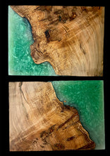 Load image into Gallery viewer, Maple Burl and Jade Serving Board
