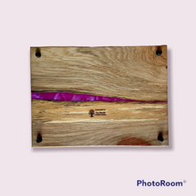 Load image into Gallery viewer, Hot Pink with Oak Charcuterie Board
