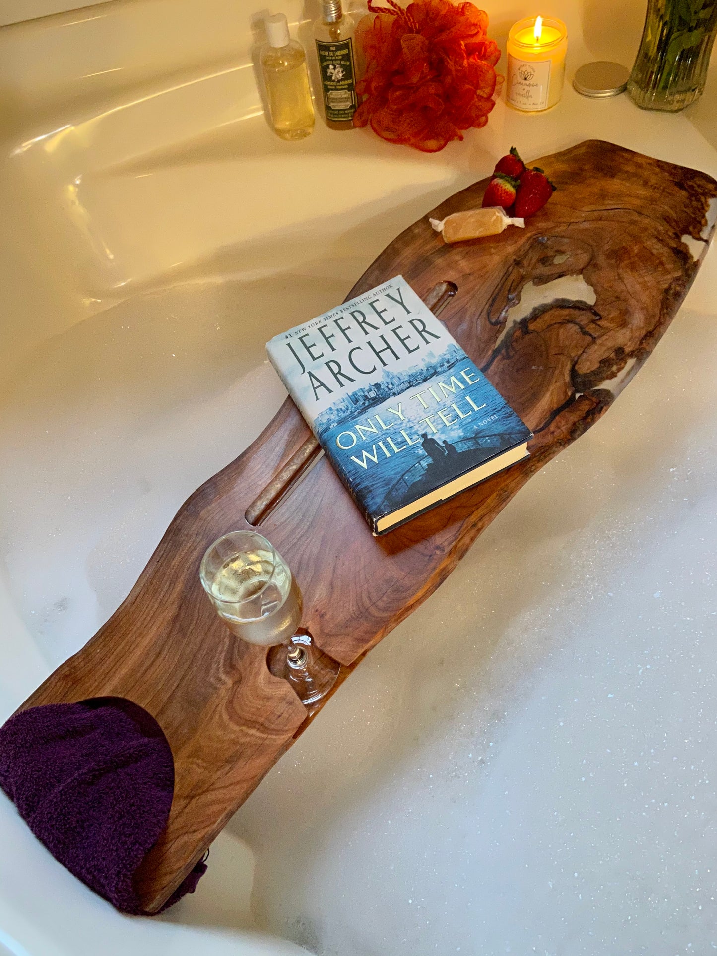 XL Live-Edge Bath Board