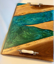 Load image into Gallery viewer, Charcuterie Board, green and Aqua
