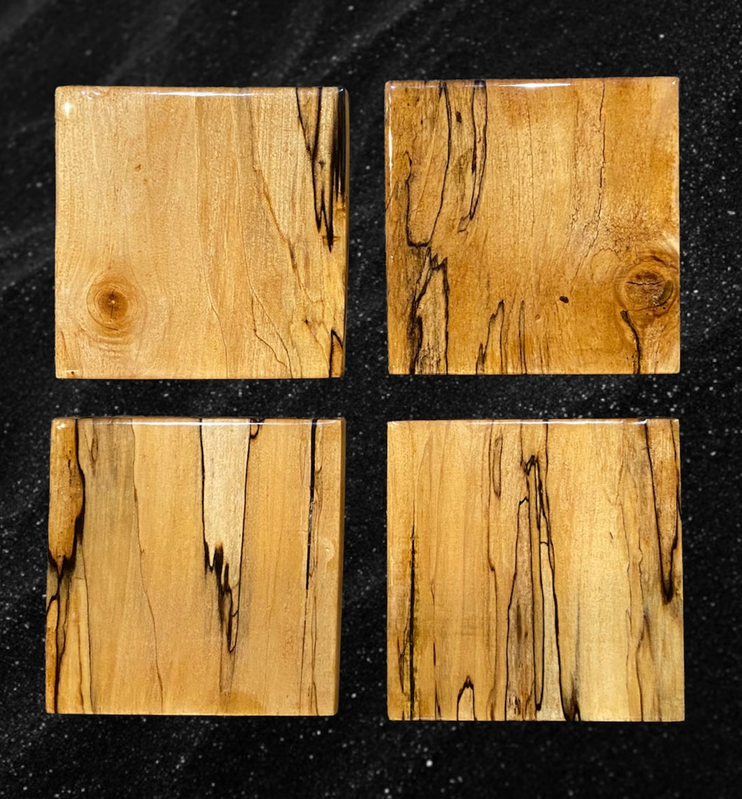 Spalted Maple Coasters