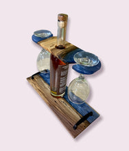 Load image into Gallery viewer, Ocean Blue and Spalted Maple Cheese Tray
