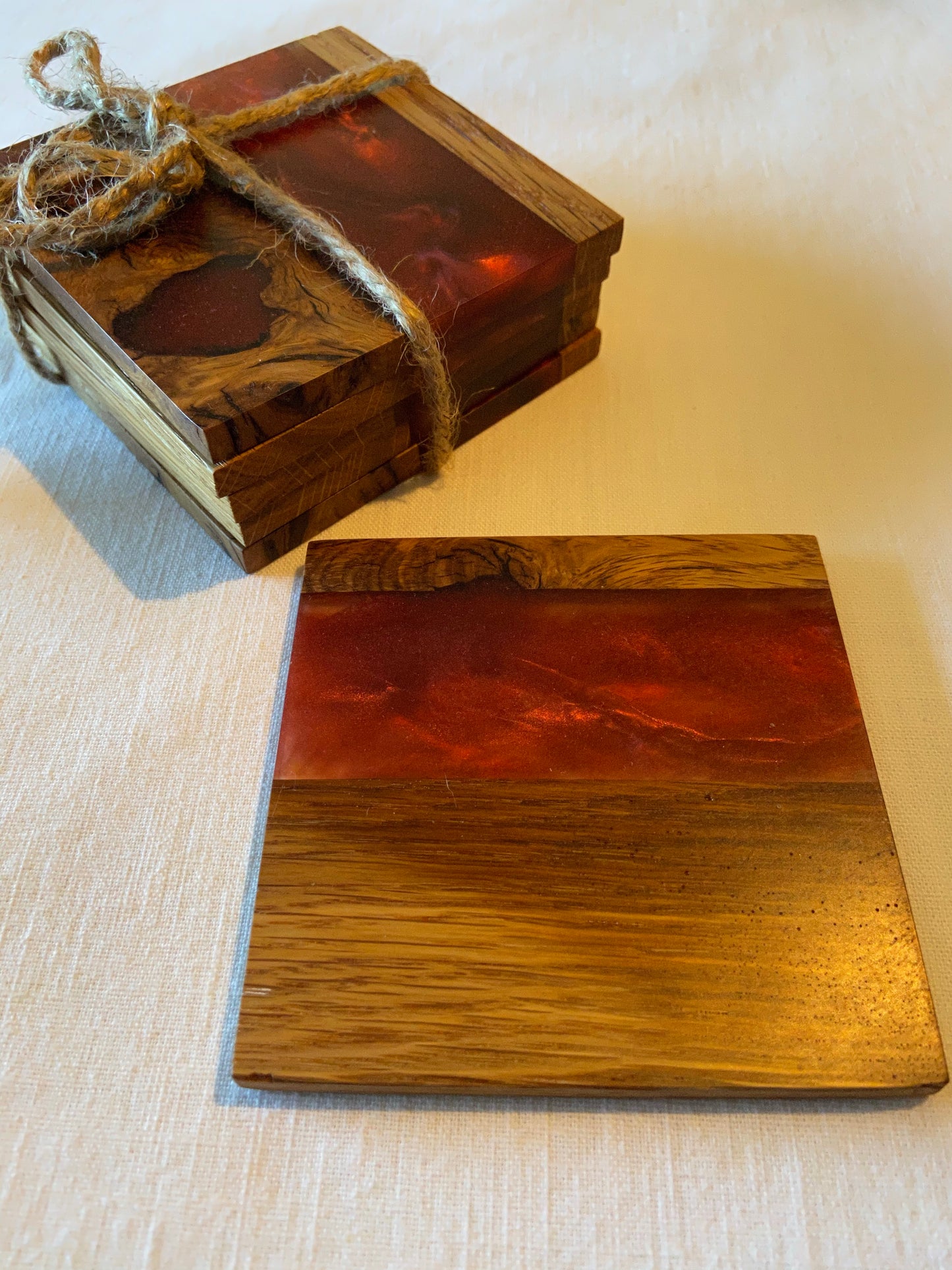 Coasters-Oak and Merlot