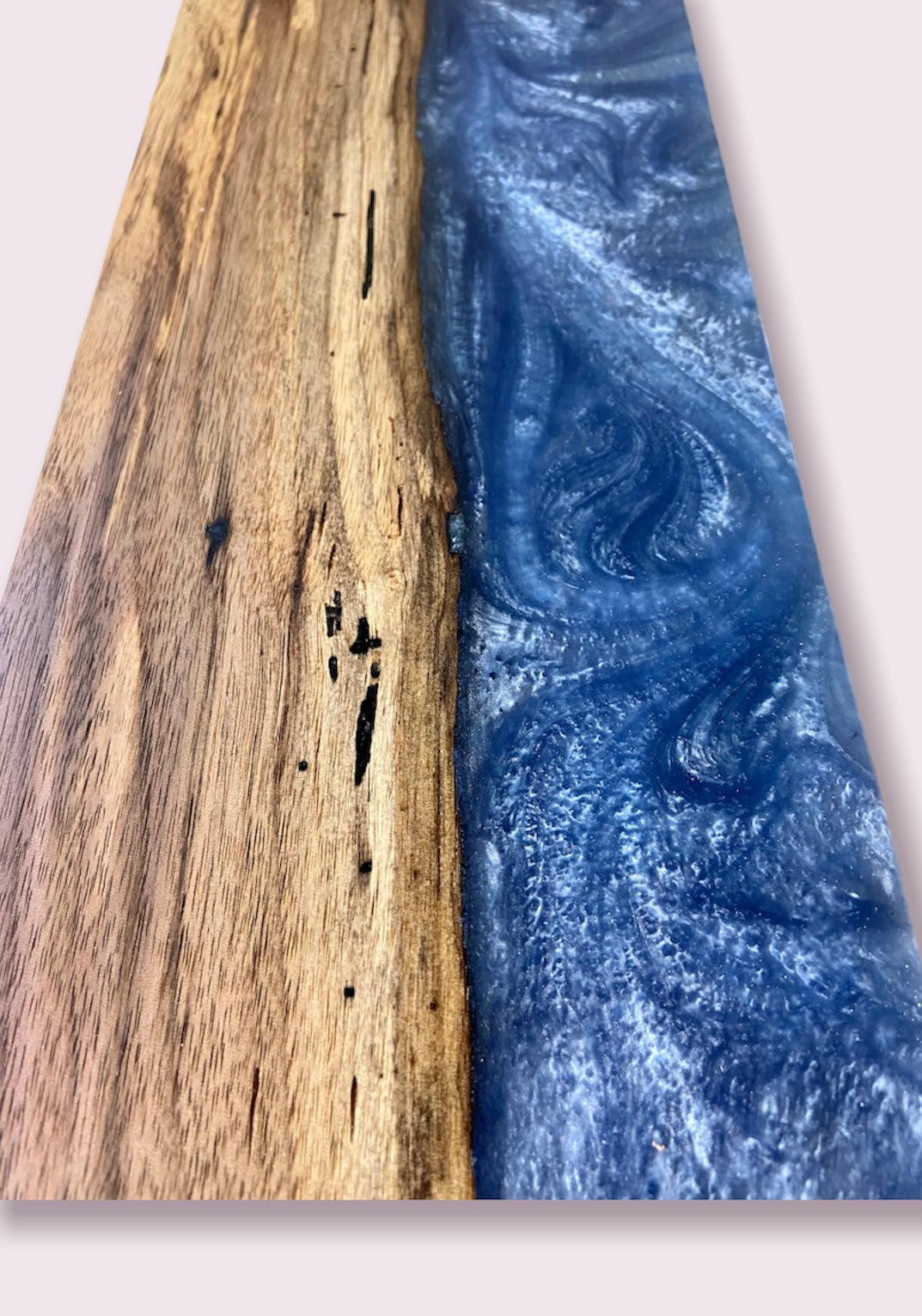 Ocean Blue and Spalted Maple Cheese Tray