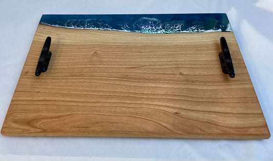 Ocean Waves Serving Tray