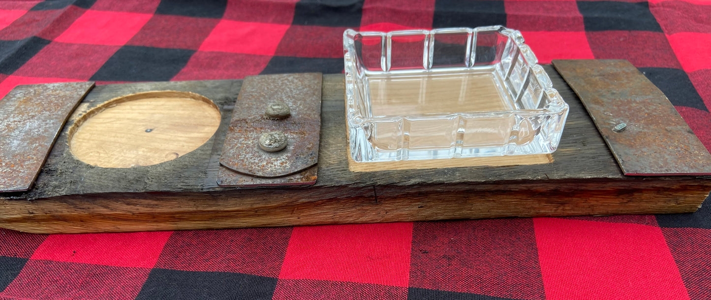 Bourbon and cigar board