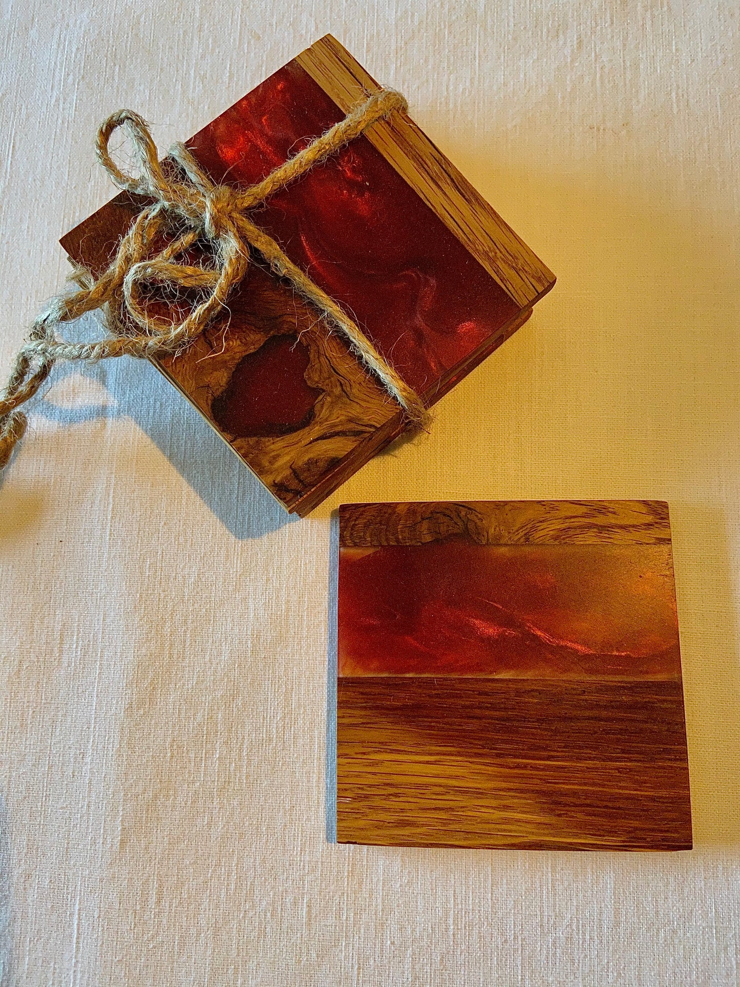 Coasters-Oak and Merlot