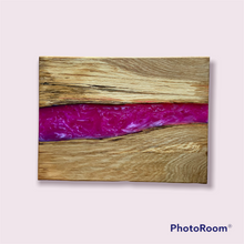 Load image into Gallery viewer, Hot Pink with Oak Charcuterie Board
