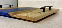 Load image into Gallery viewer, Spalted Maple and Blue Serving Tray
