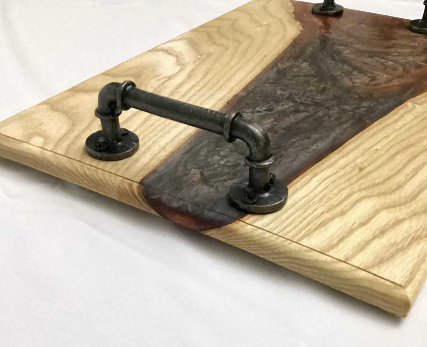 Ash, Copper, Steel Gray Serving Tray